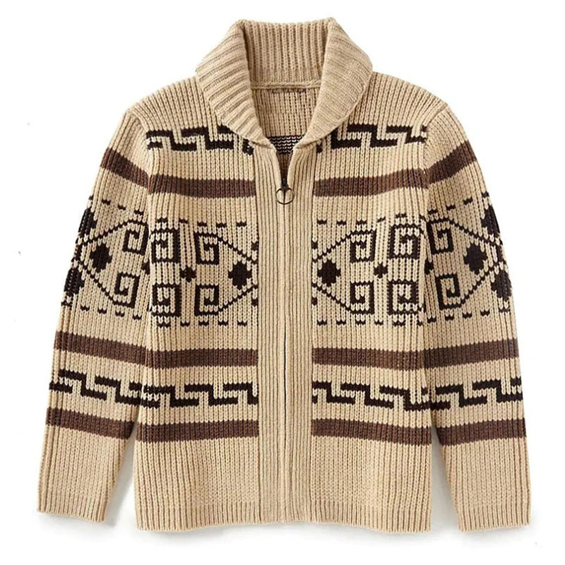 Cardigan Tribal Wool Dakota - Mance Wear Grey / S