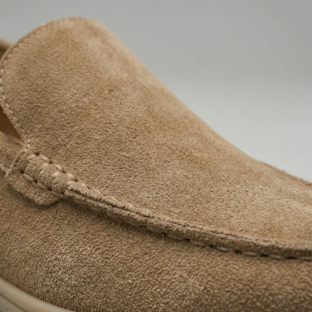 Suede Loafers - Mance Wear Caramel / 4