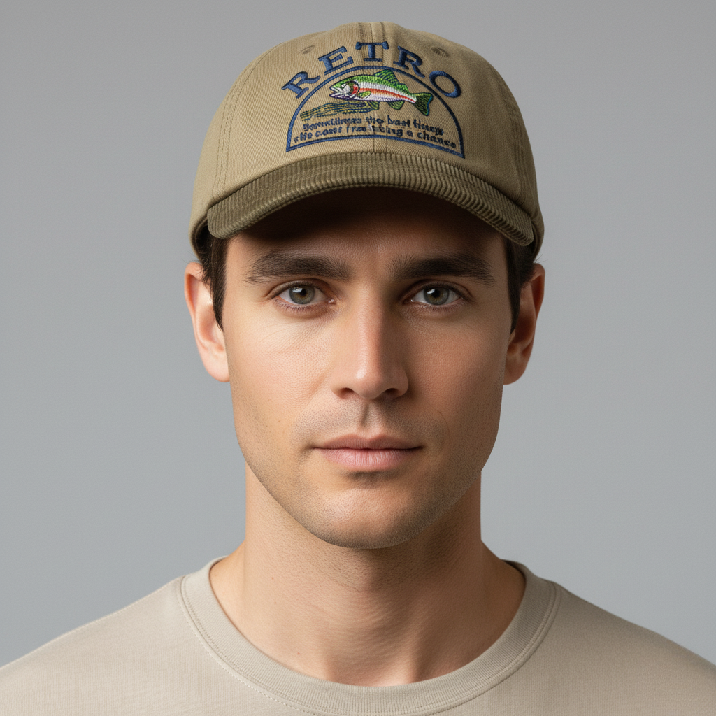 Cap Corduroy Retro Drake - Mance Wear Khaki