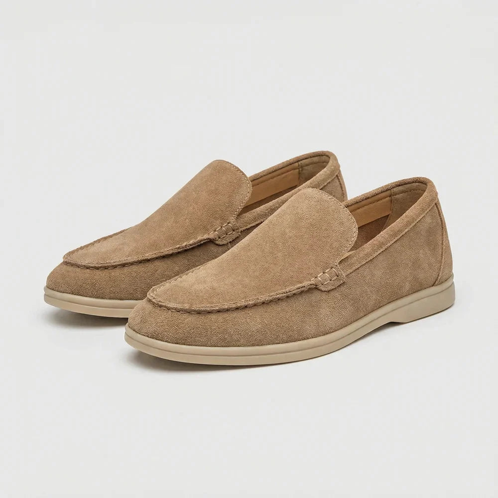 Suede Loafers - Mance Wear Caramel / 4