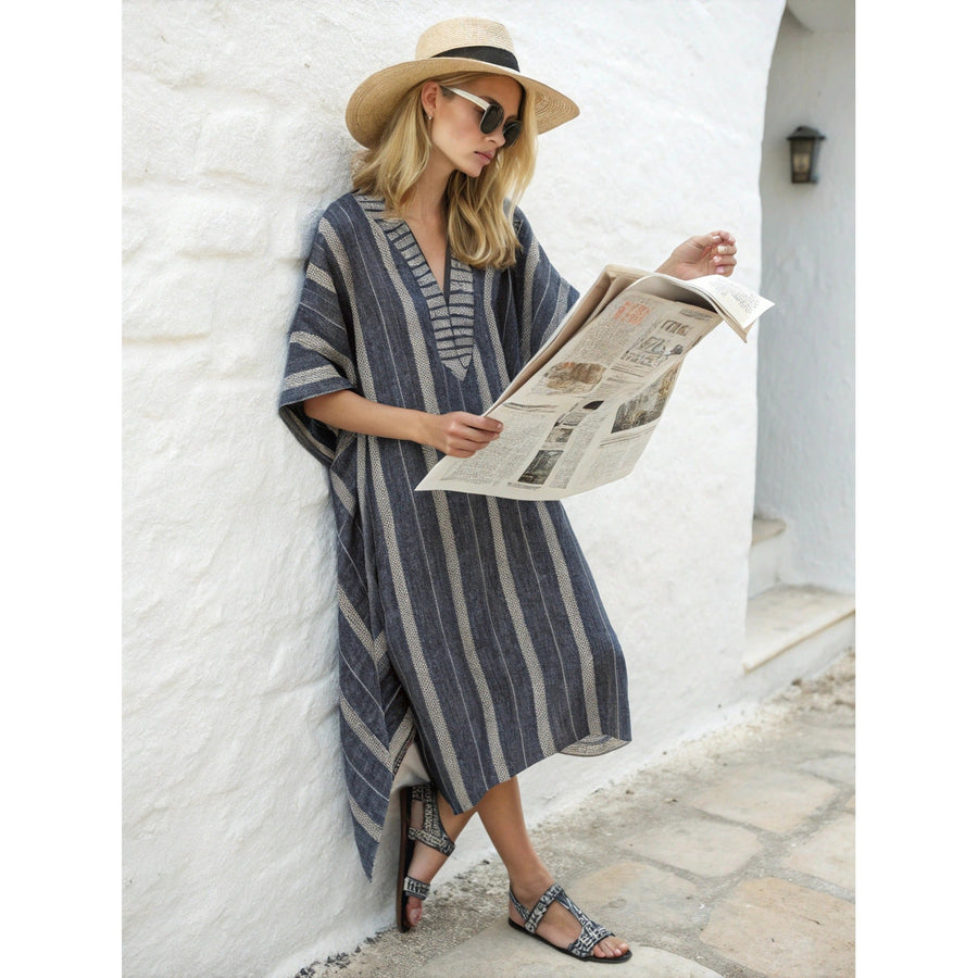 Mediterranean-Inspired Stripes