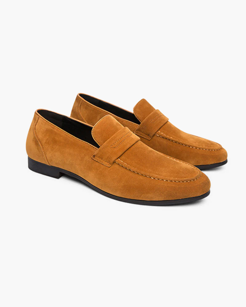 Heritage Suede Penny Loafers - Mance Wear Caramel / EU 39 / US 6 / UK 5