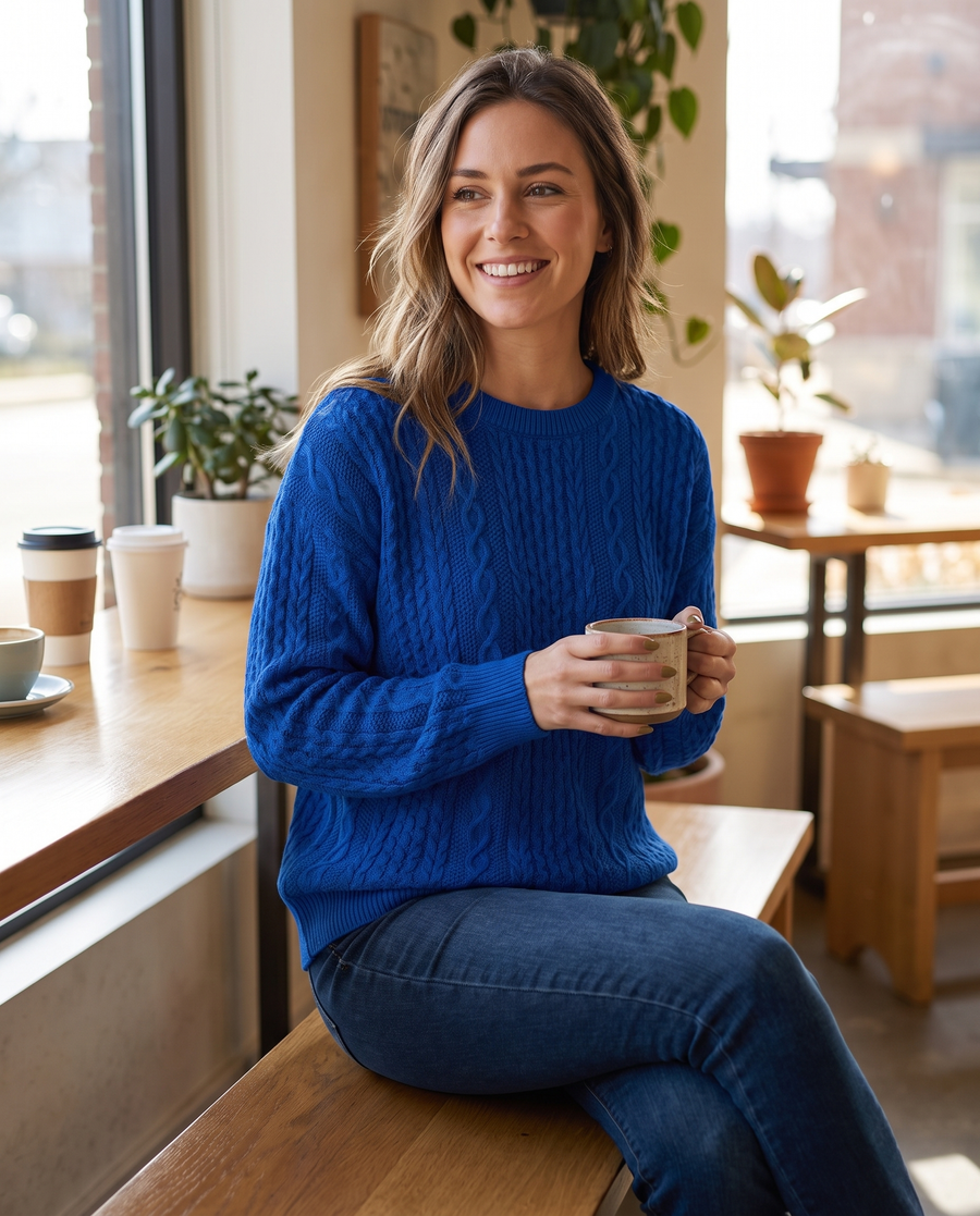 Built with real textured knit