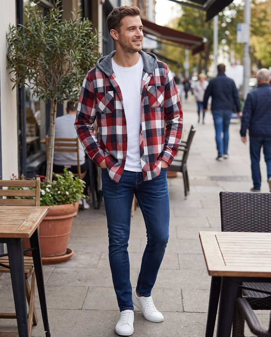 Built with real flannel plaid