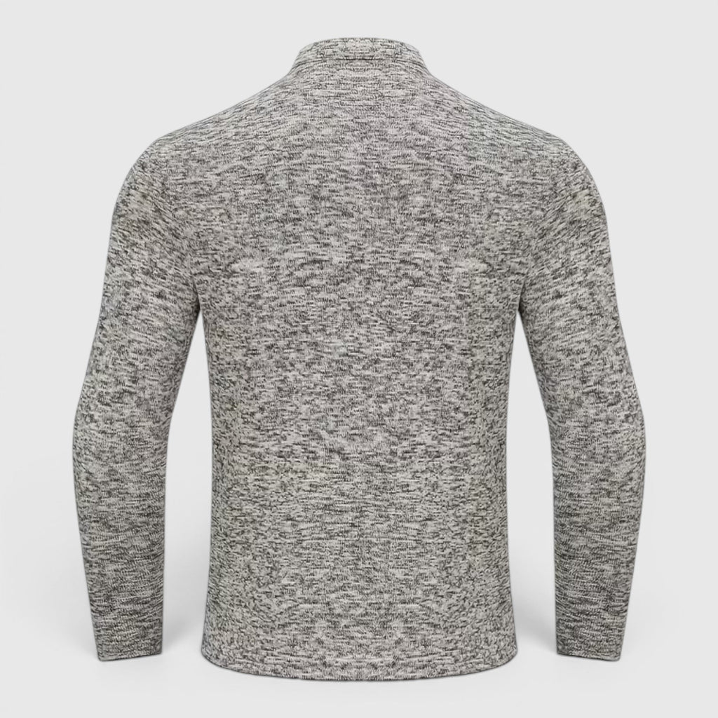 Ben Stand Collar Long Sleeve Polo