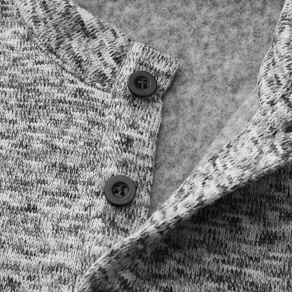 Ben Stand Collar Long Sleeve Polo