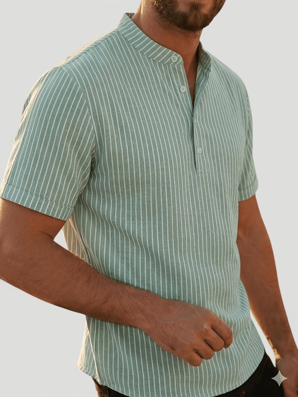 Nathan | Men’s Breathable Linen Shirt Relaxed Summer