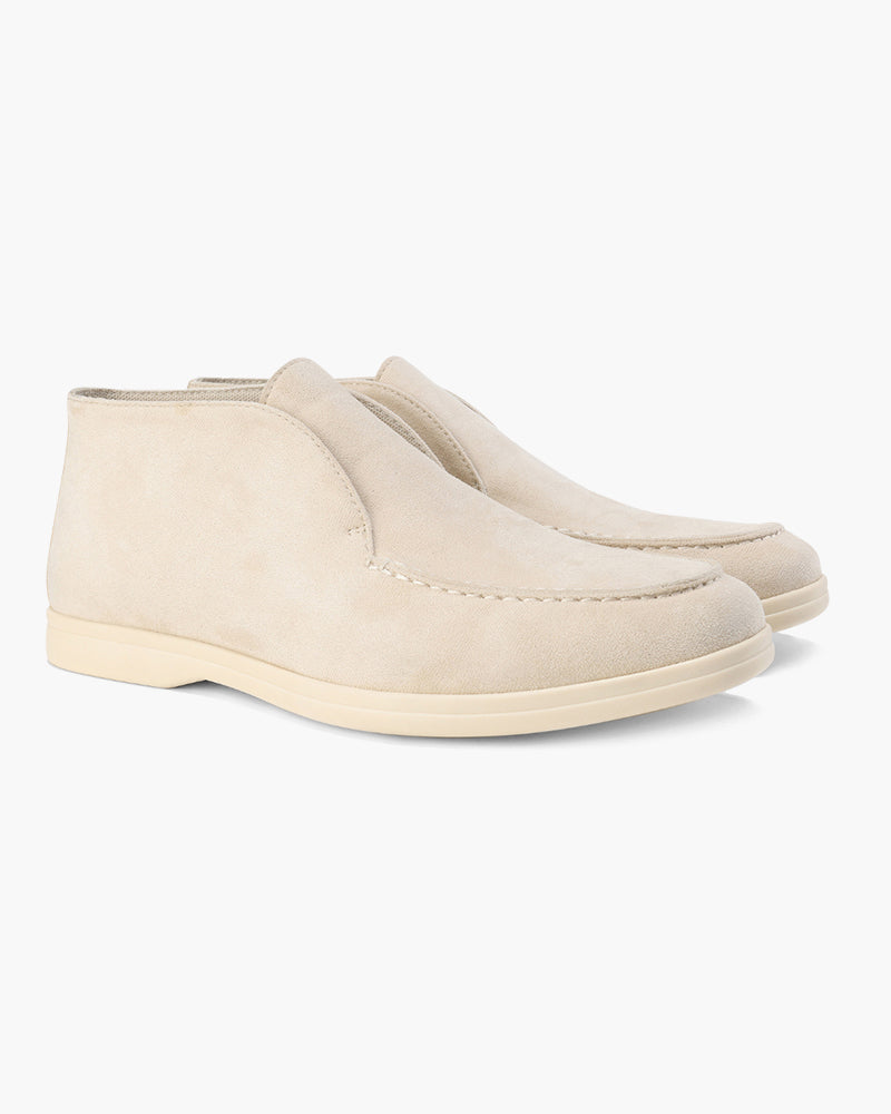 Heritage Suede Mid-Cut Loafers - Mance Wear Beige / 4