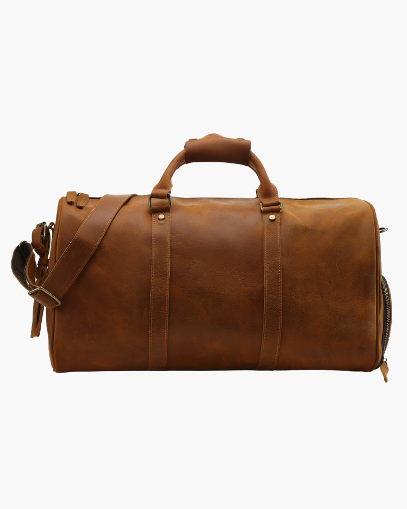 Ashford Leather Weekender - Mance Wear Brown