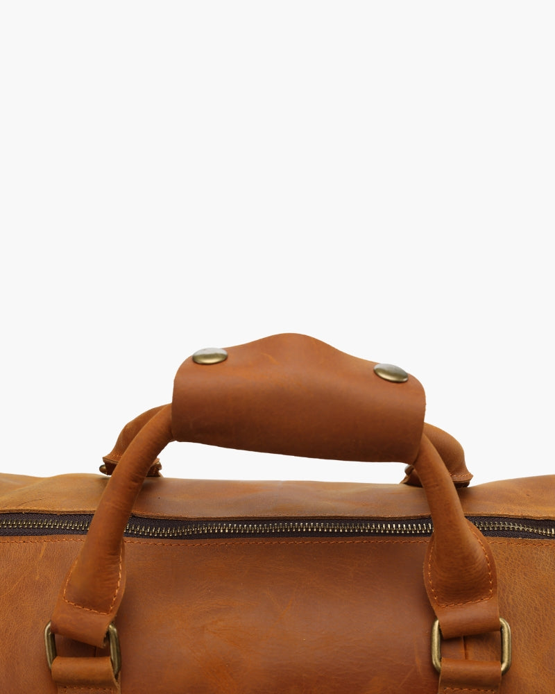 Ashford Leather Weekender - Mance Wear Brown