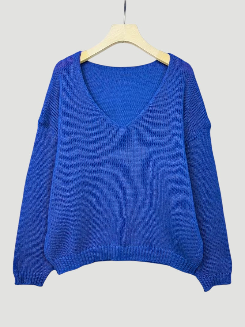 Delia | Women’s Comfortable V-Neck Sweater Everyday