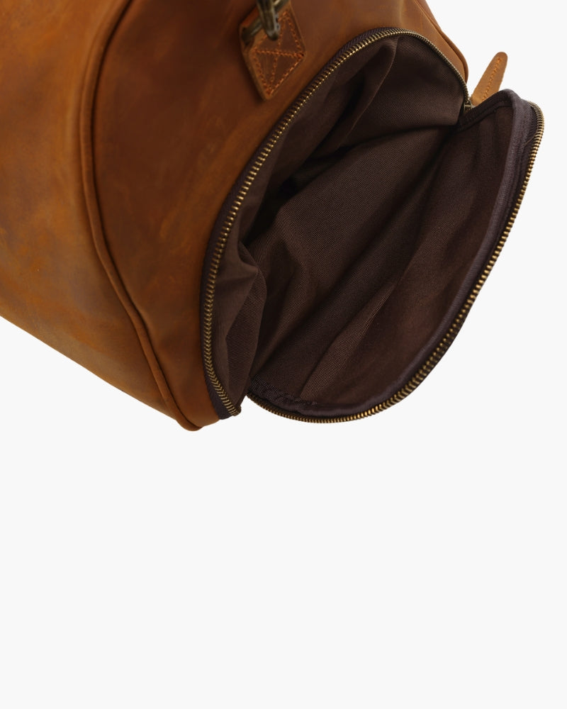 Ashford Leather Weekender - Mance Wear Brown