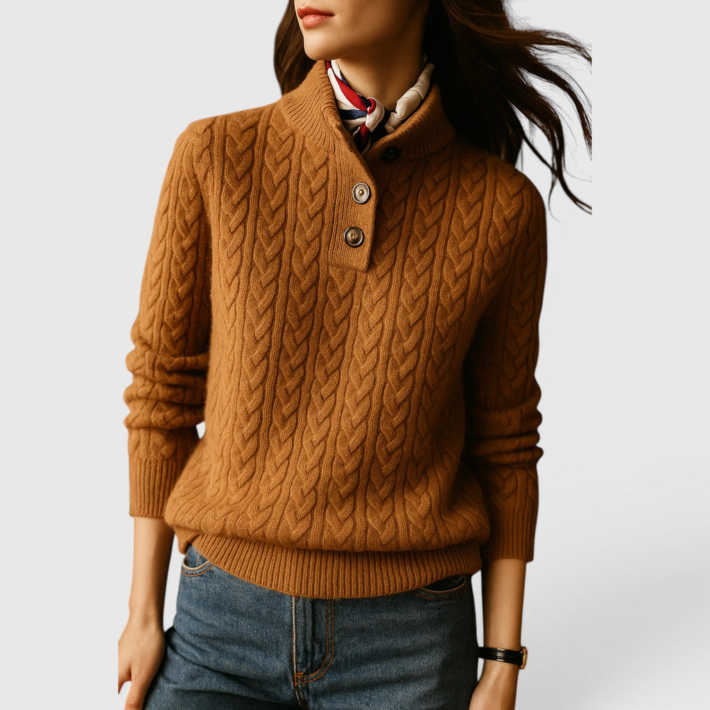 Sofia Wool Cashmere Blend Sweater