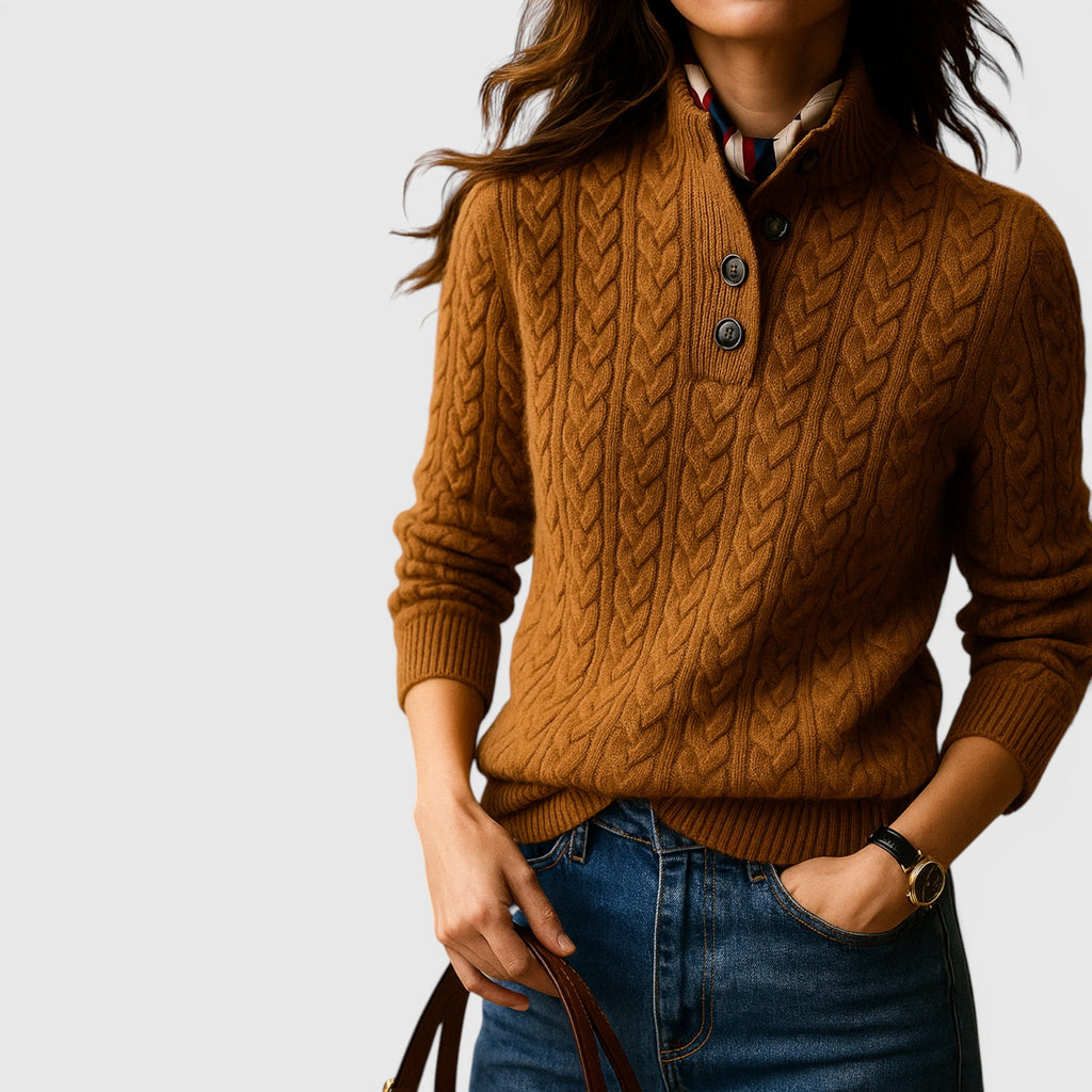 Sofia Wool Cashmere Blend Sweater