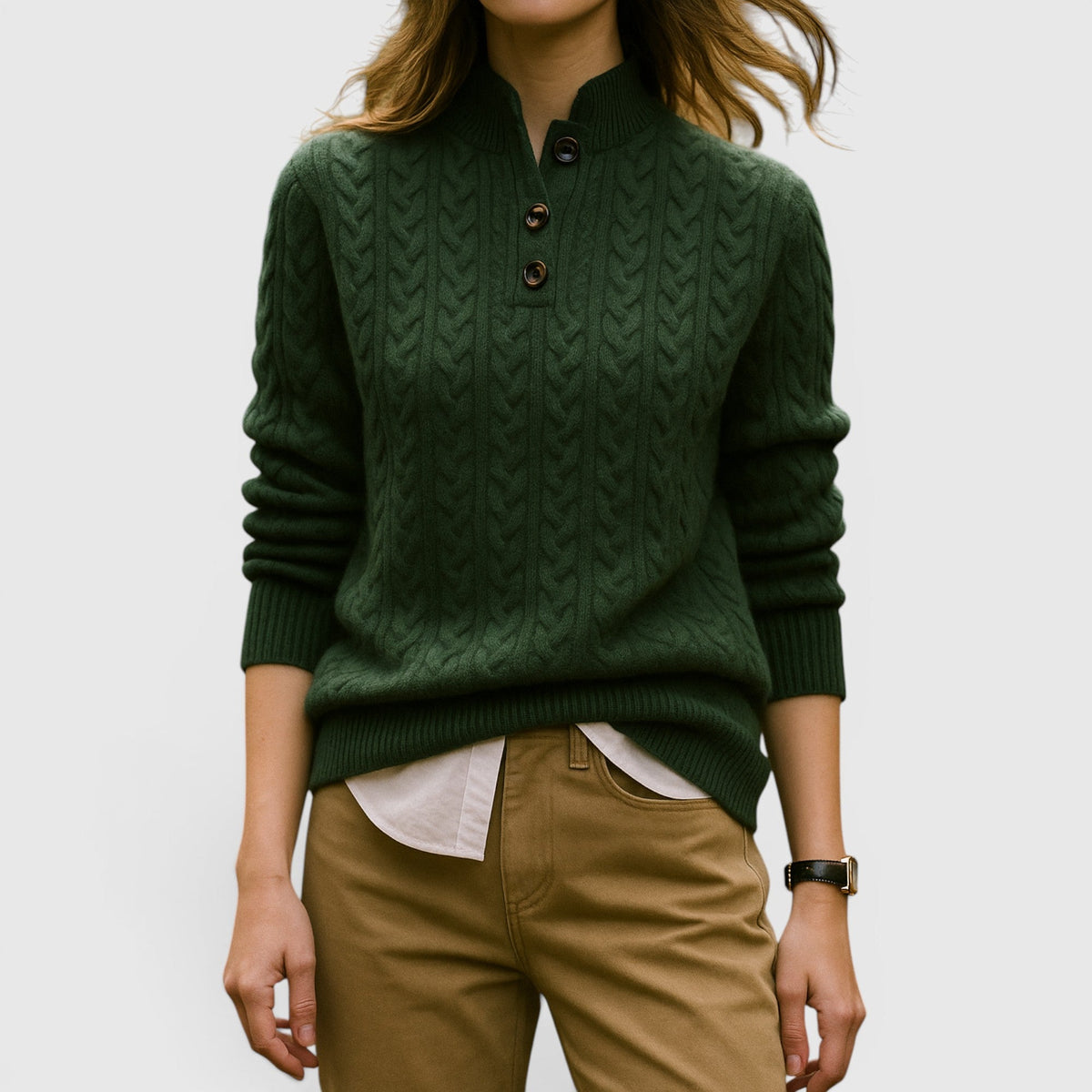 Sofia Wool Cashmere Blend Sweater