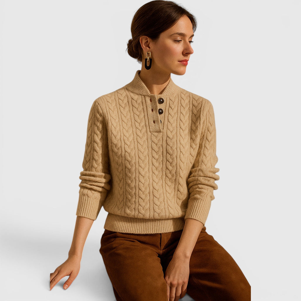 Sofia Wool Cashmere Blend Sweater