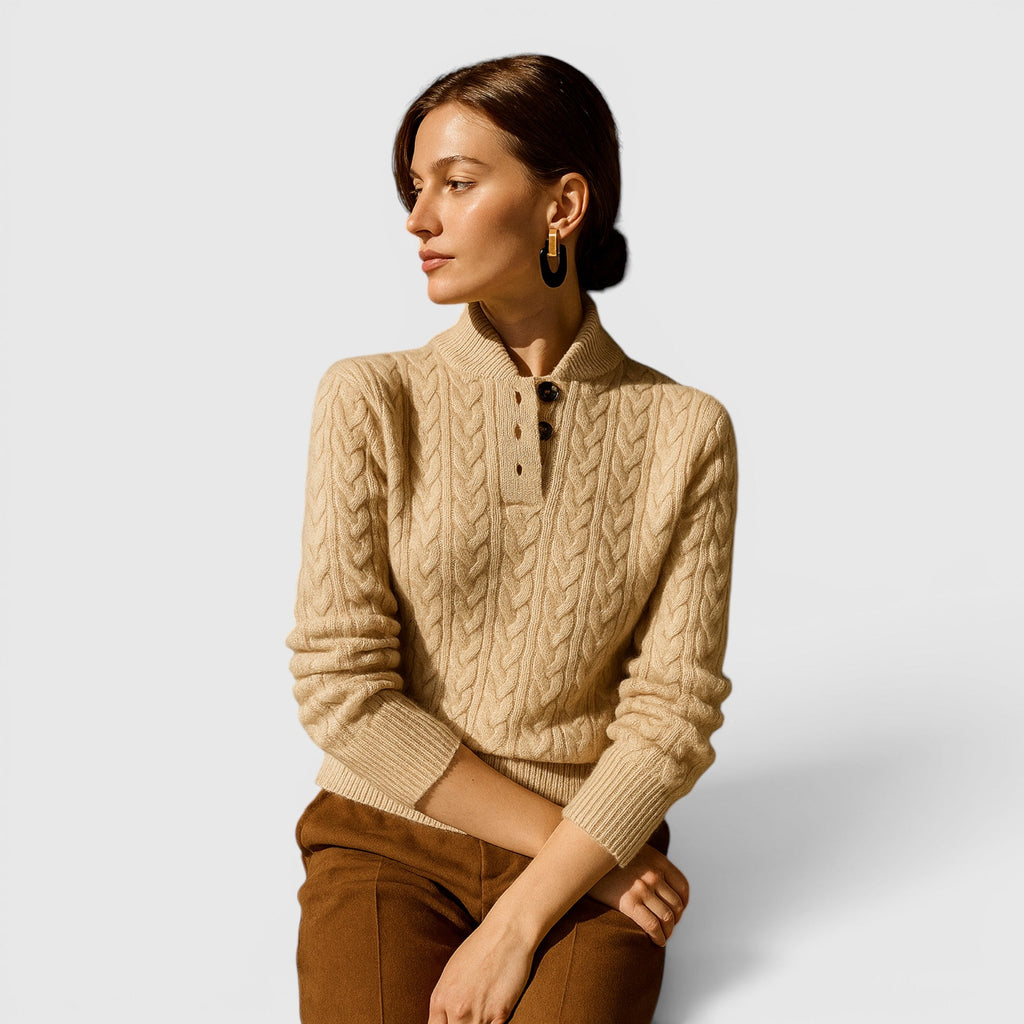 Sofia Wool Cashmere Blend Sweater