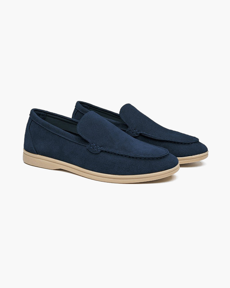 Suede Loafers - Mance Wear Marine Blue / 4