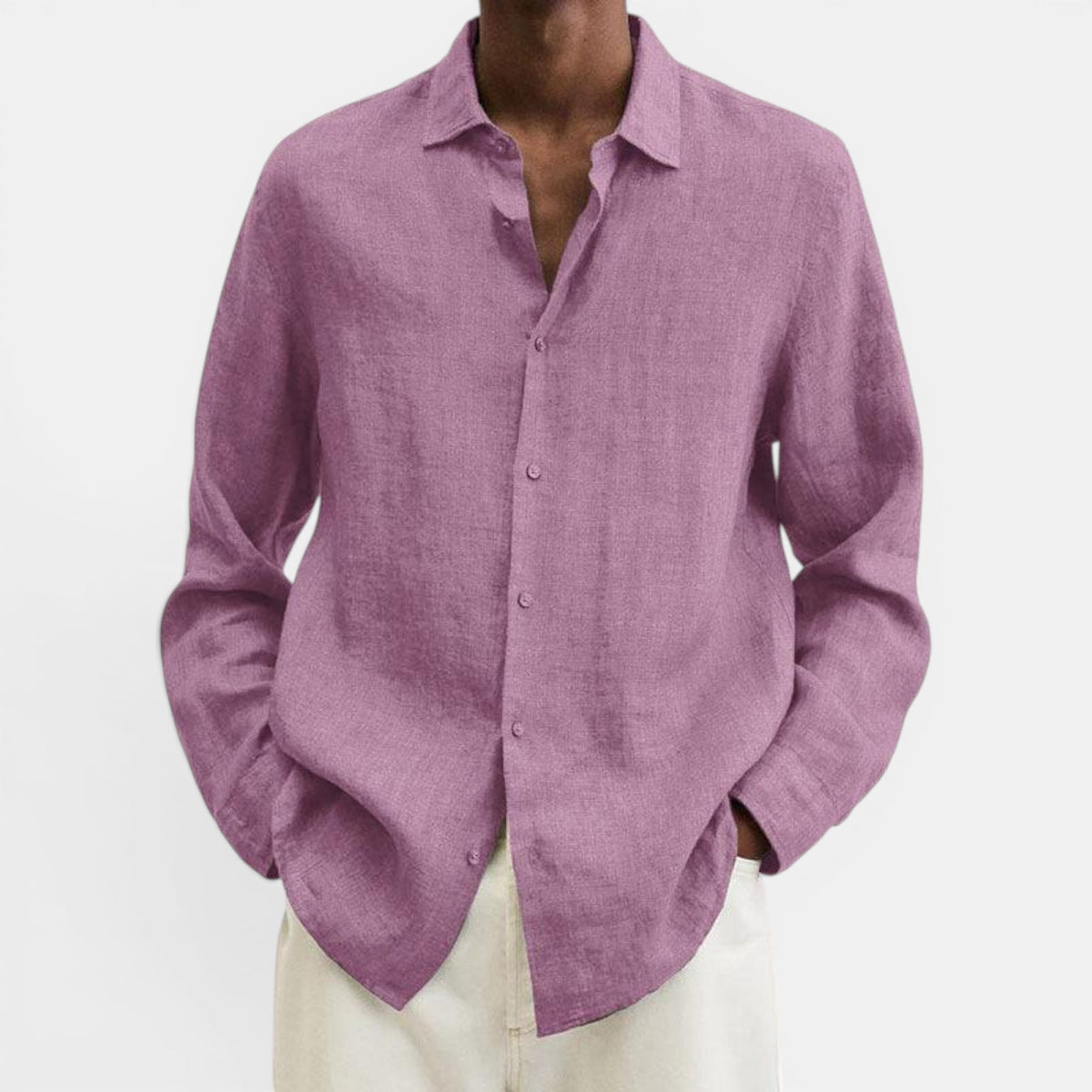 Ben | Men's Lightweight Linen Breathable Button Up Shirt