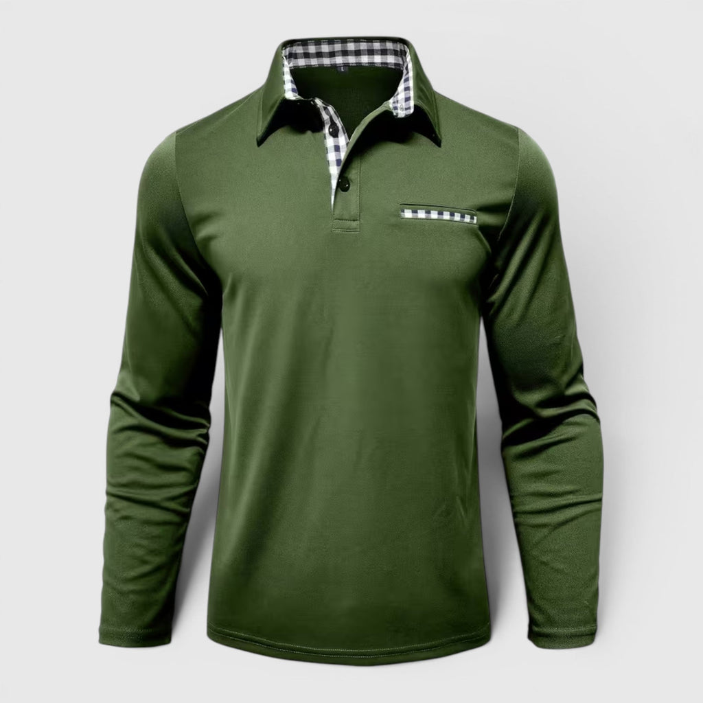 Derek Quick-Dry Plaid Polo Shirt