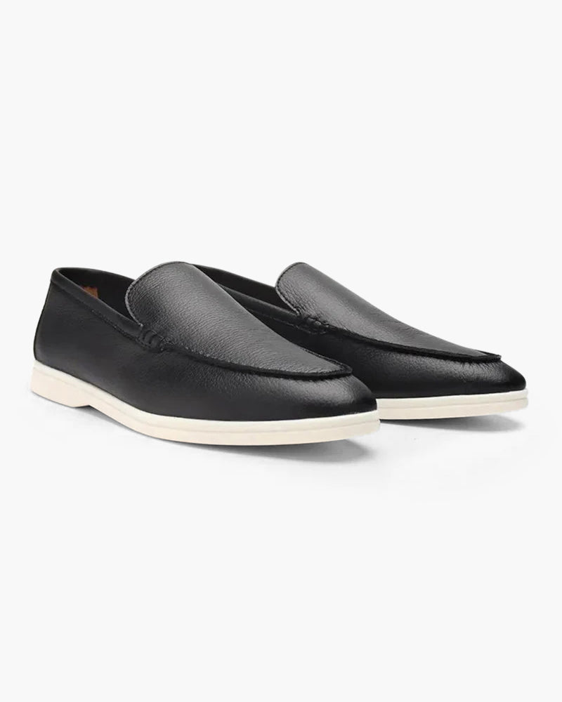 Heritage Cowhide Leather Loafers - Mance Wear Black / UK 5