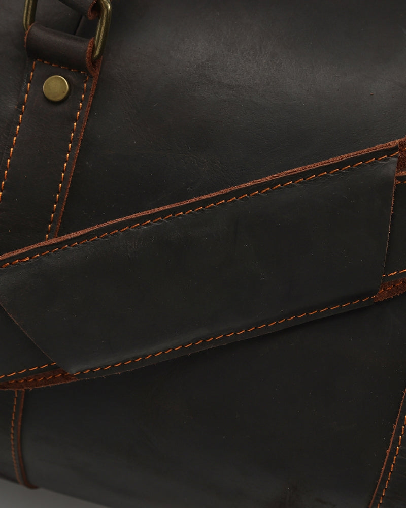 Ashford Leather Weekender - Mance Wear Brown