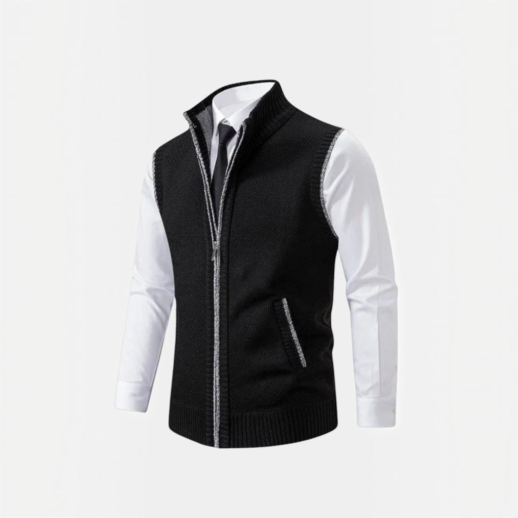 Edmund Lightweight Full Zip Sweater Vest