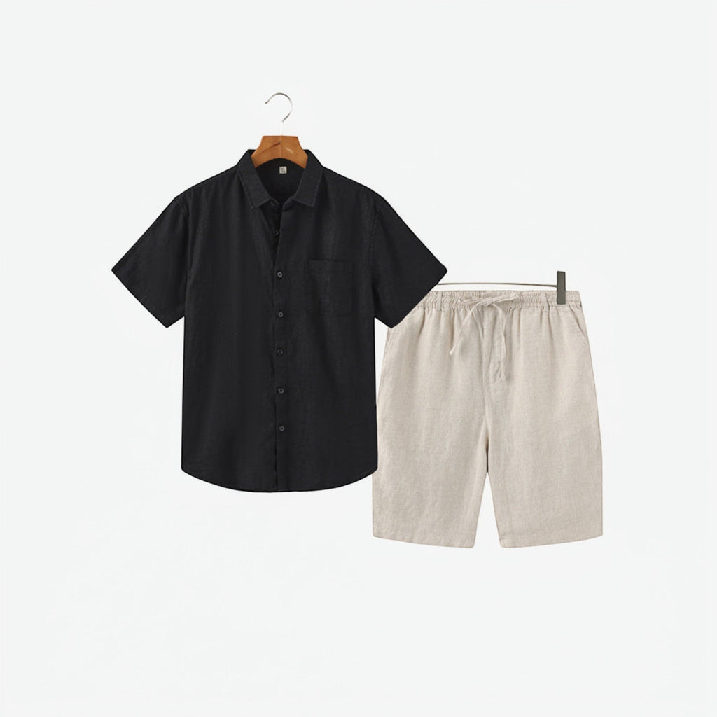 Nathan Linen Shirt & Shorts Set