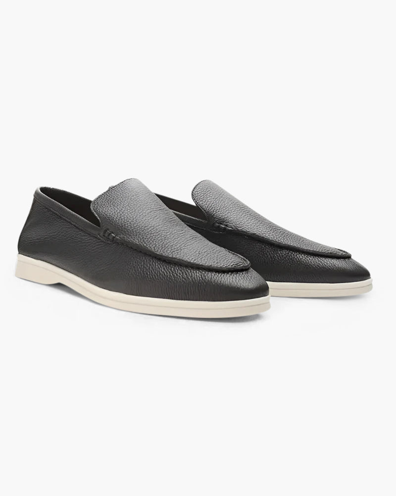 Heritage Cowhide Leather Loafers - Mance Wear Dark Green / UK 5