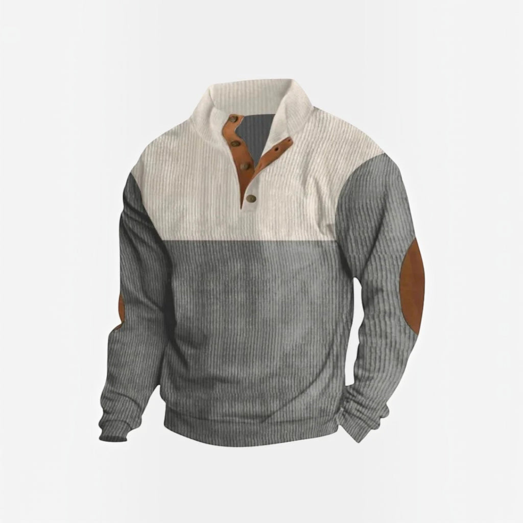 Connor Corduroy Half-Button Jumper