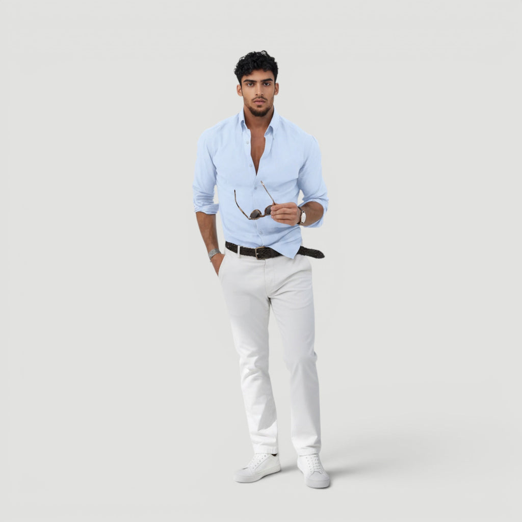 Arthur | Men’s Minimalist Button Shirt Smart Casual Style