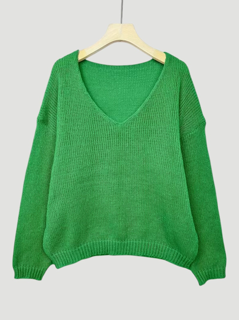 Delia | Women’s Comfortable V-Neck Sweater Everyday
