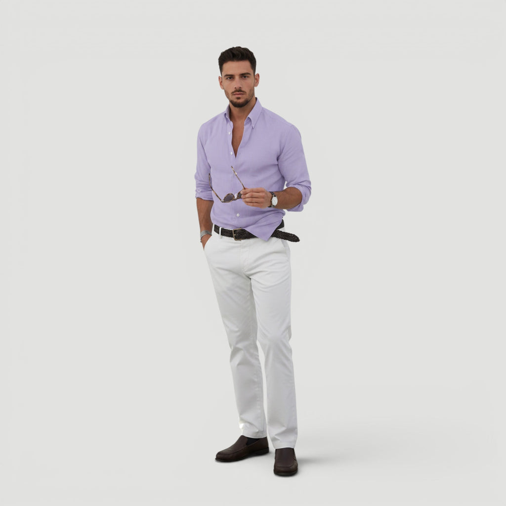 Arthur | Men’s Minimalist Button Shirt Smart Casual Style