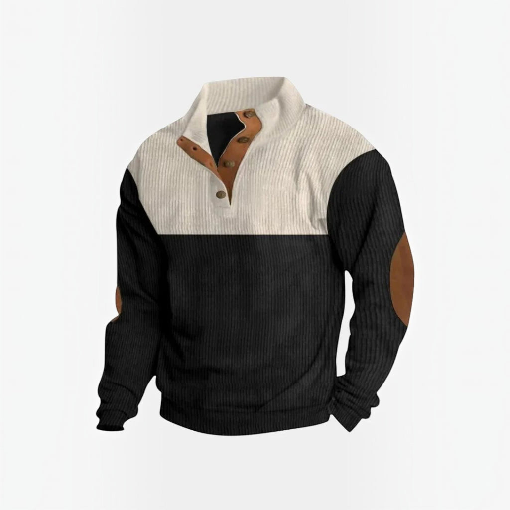 Connor Corduroy Half-Button Jumper