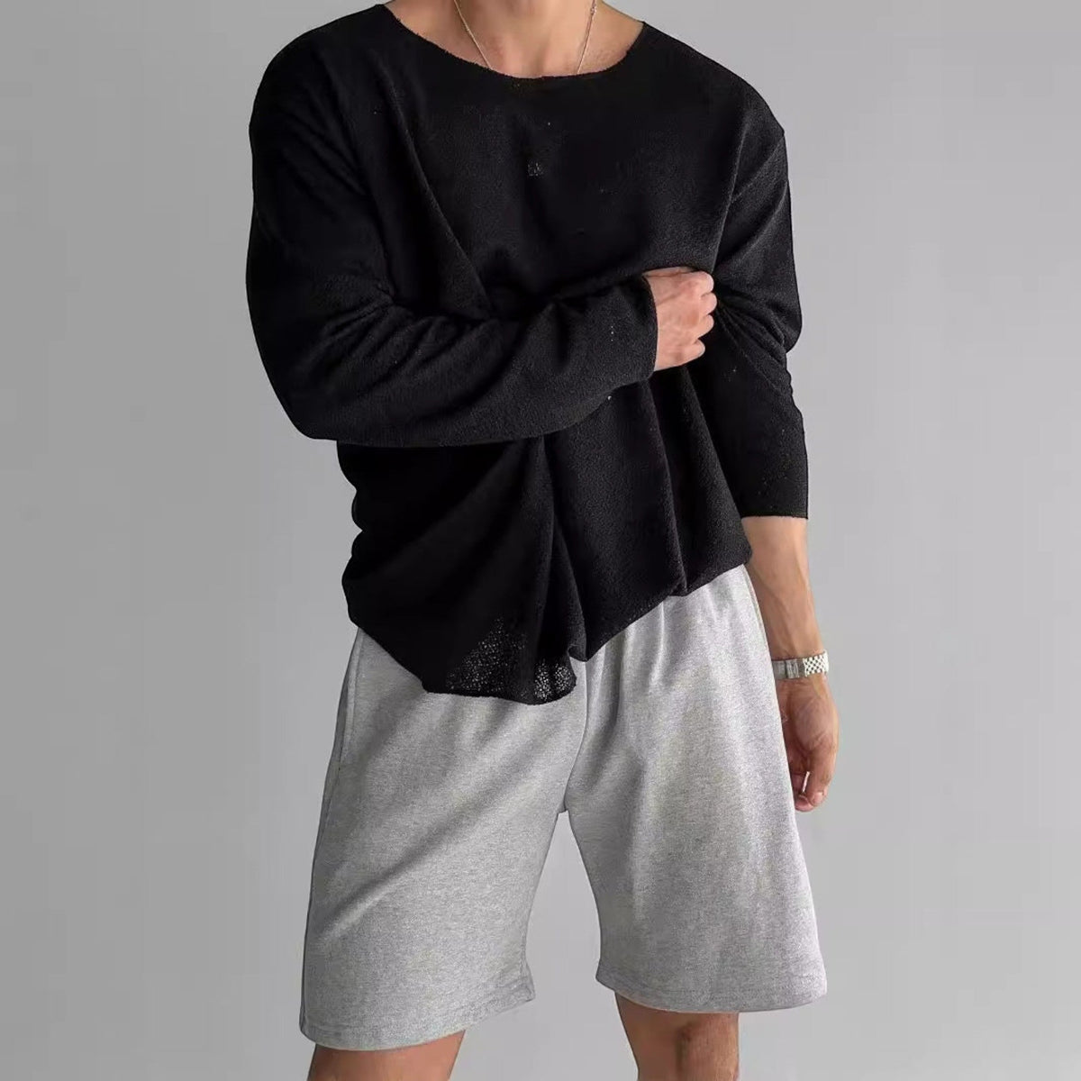 James Crew Neck Long Sleeve T-Shirt