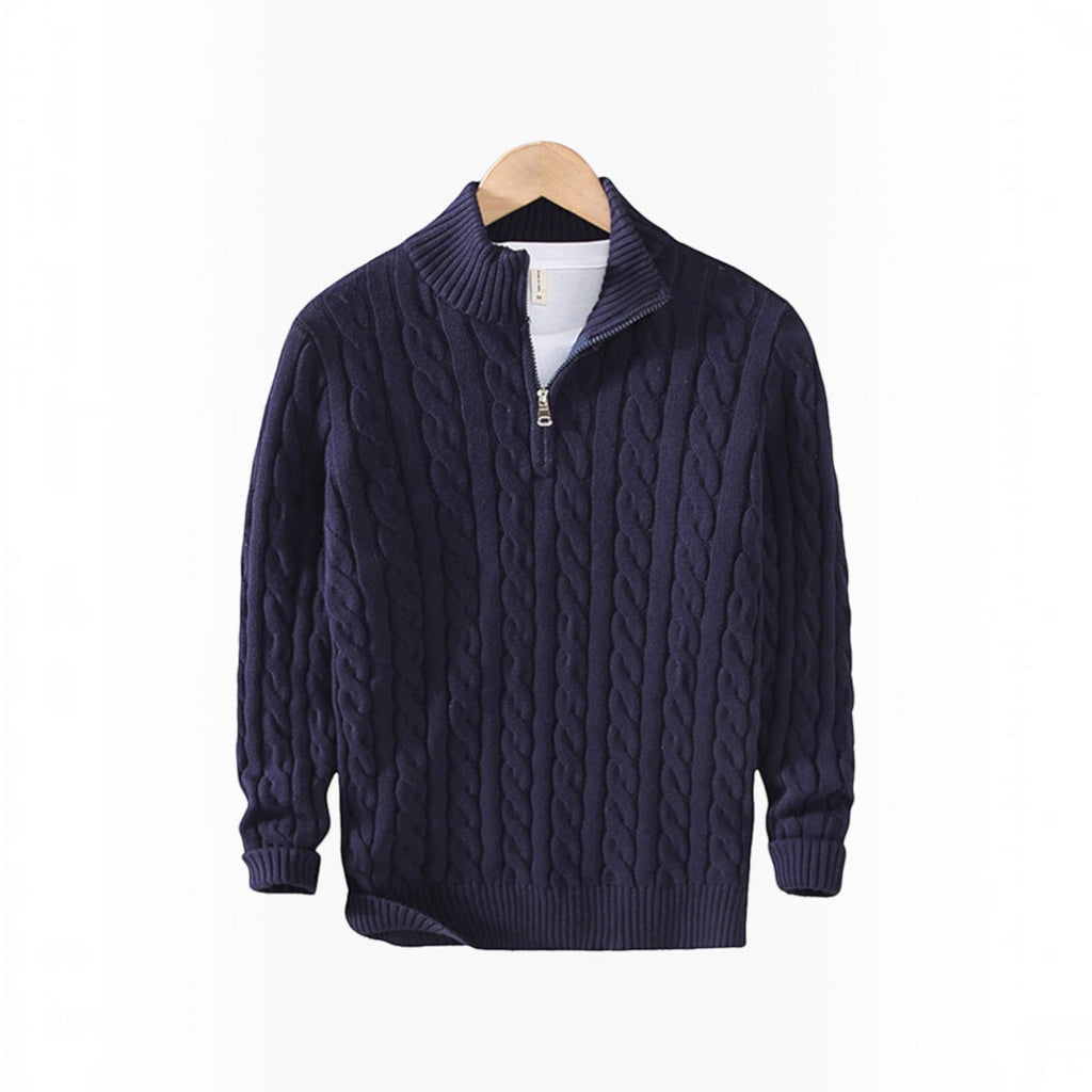 Tristan Cotton Cable Knit Sweater