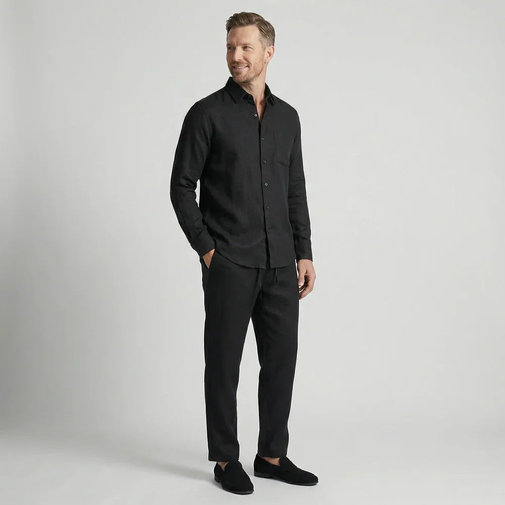Linen Lifestyle Set – Black & Black - Mance Wear S
