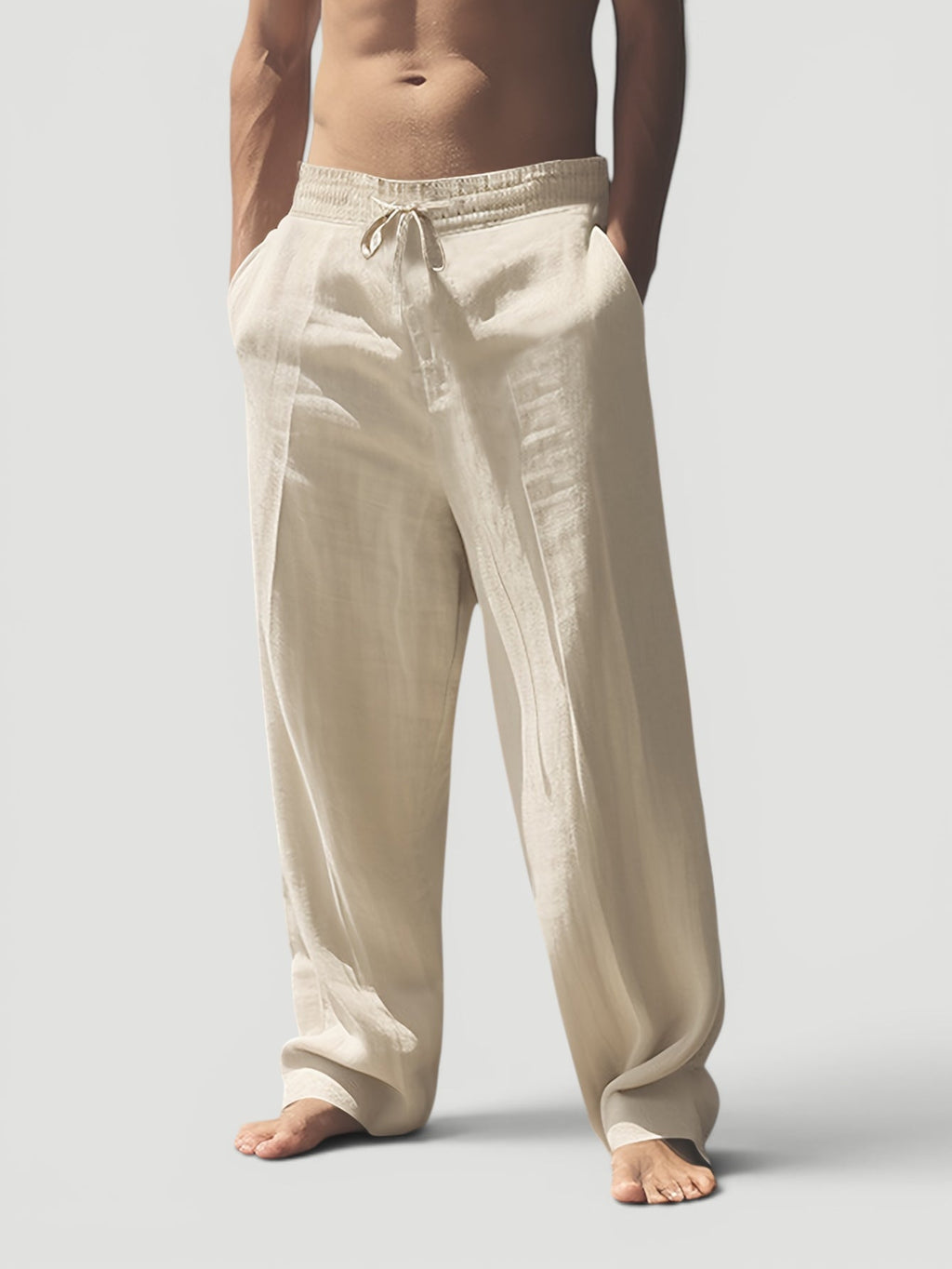 Wesley | Men’s Breathable Everyday Linen Trousers
