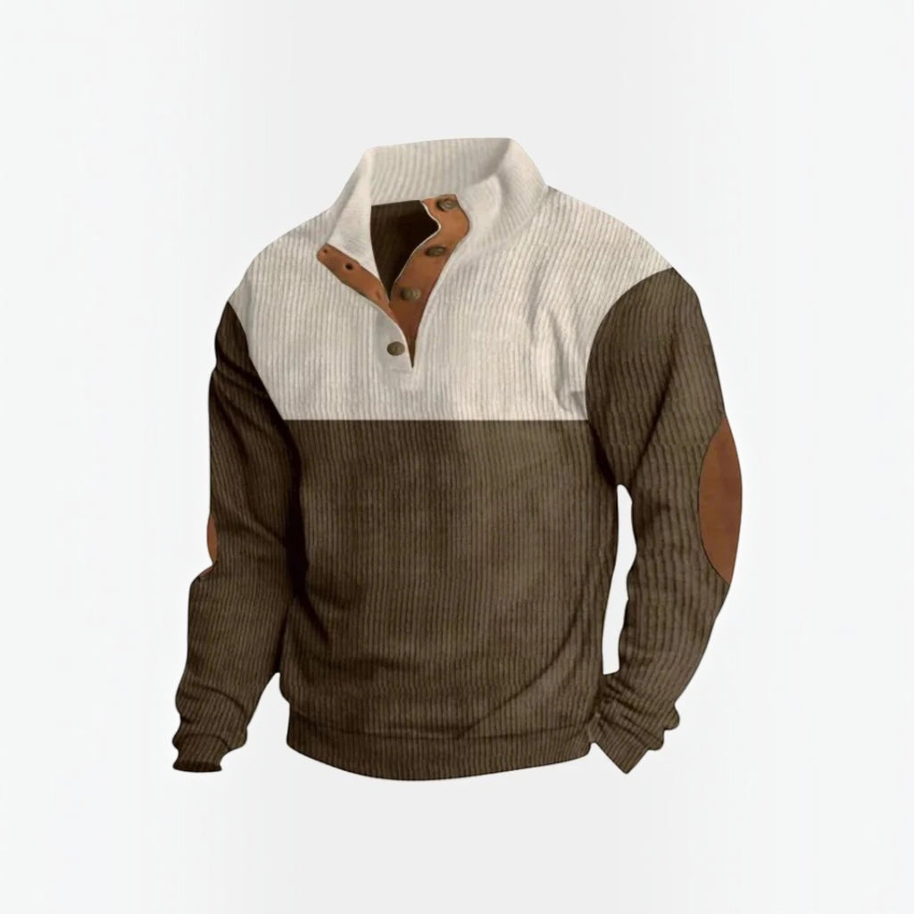 Connor Corduroy Half-Button Jumper