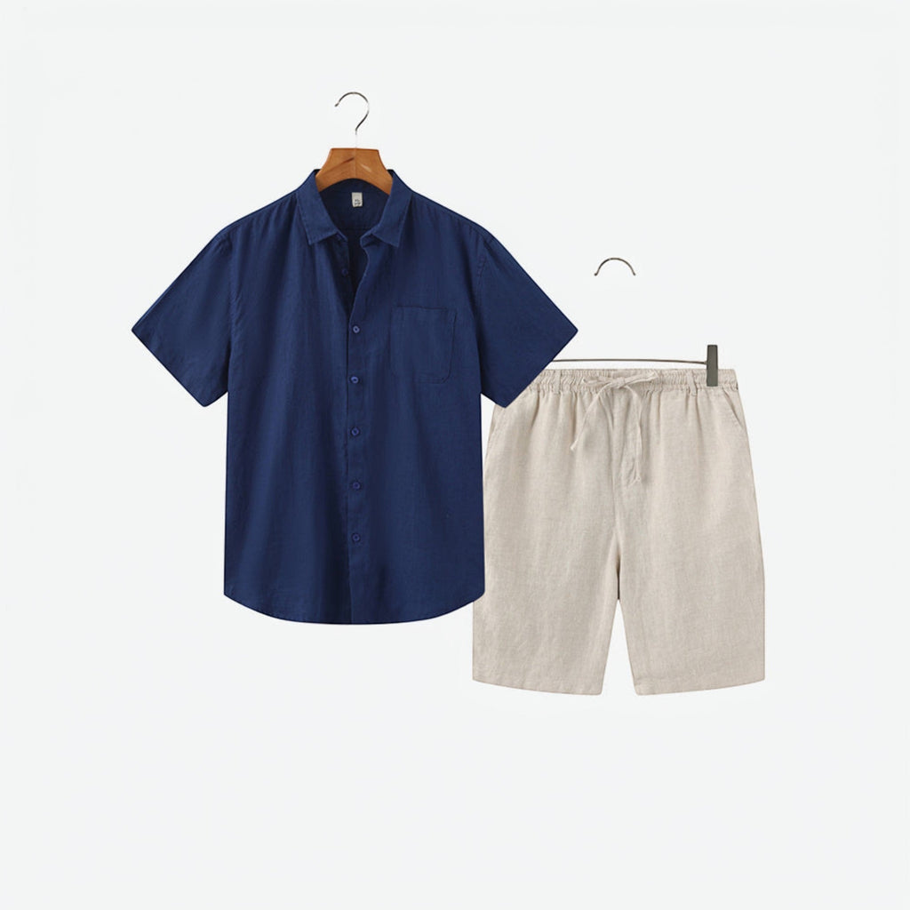 Nathan Linen Shirt & Shorts Set