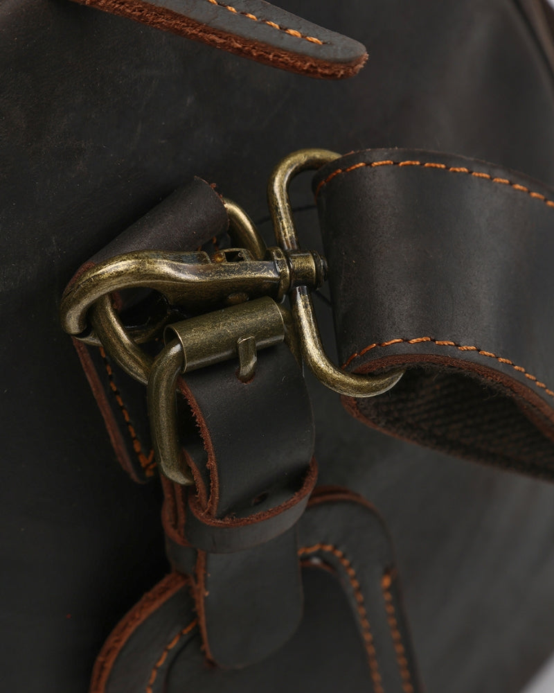 Ashford Leather Weekender - Mance Wear Brown
