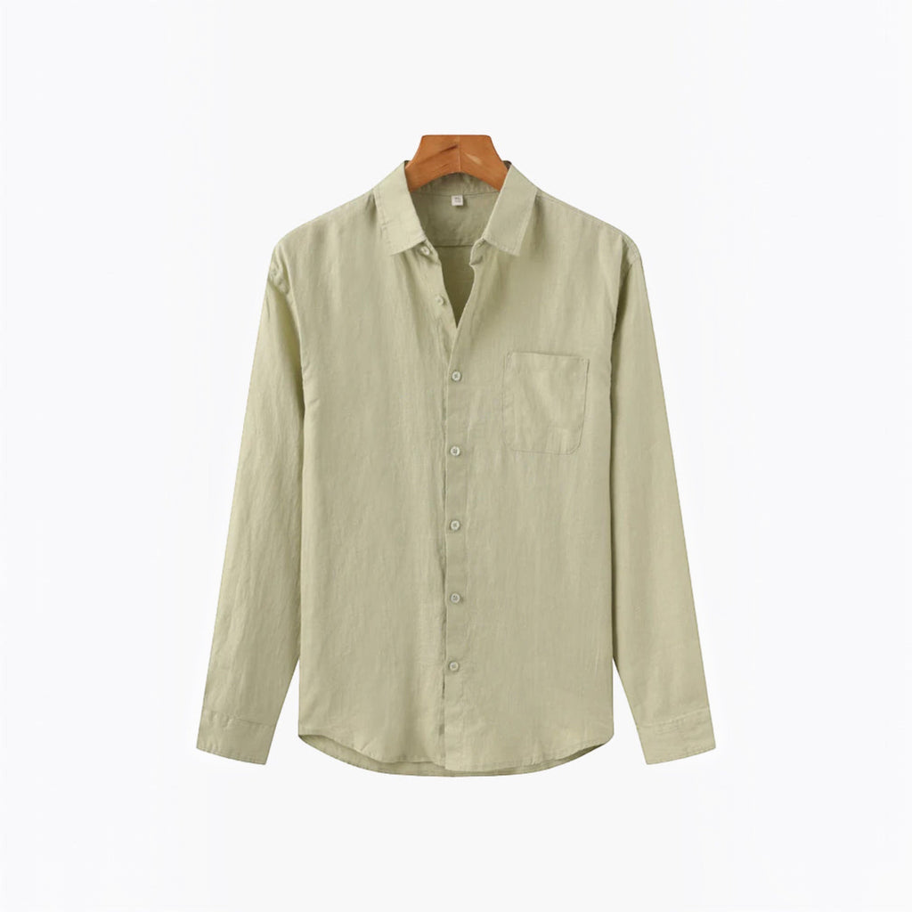 Lewis | Men's Breathable Linen Shirt Everyday Comfort