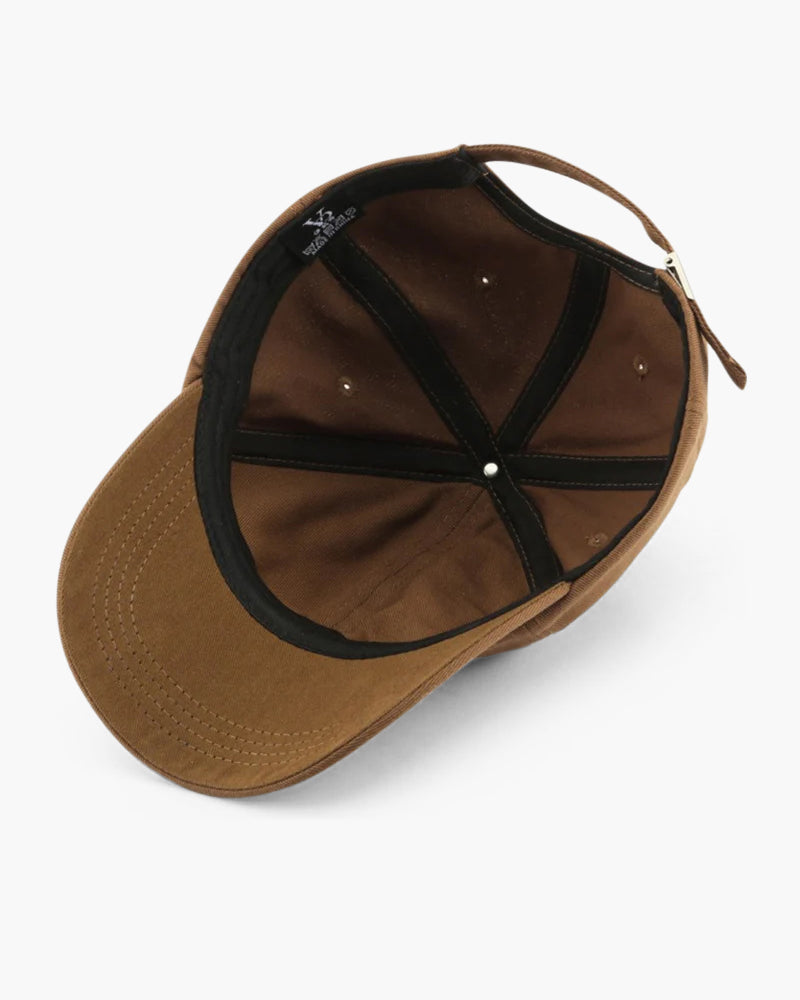 New York Cap – Embroidered Cotton – Adjustable Strapback - Mance Wear Brown