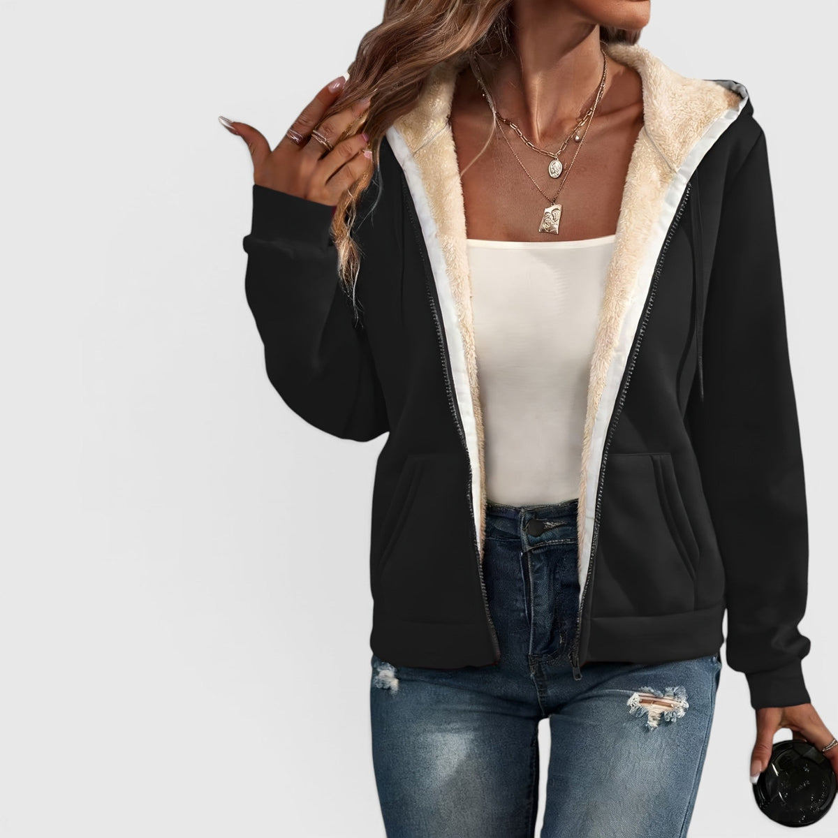 Rosa Lined Hooded Jacket