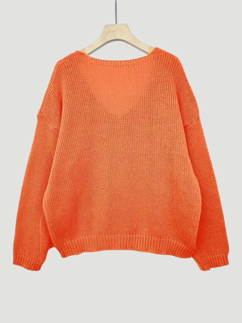 Delia | Women’s Comfortable V-Neck Sweater Everyday