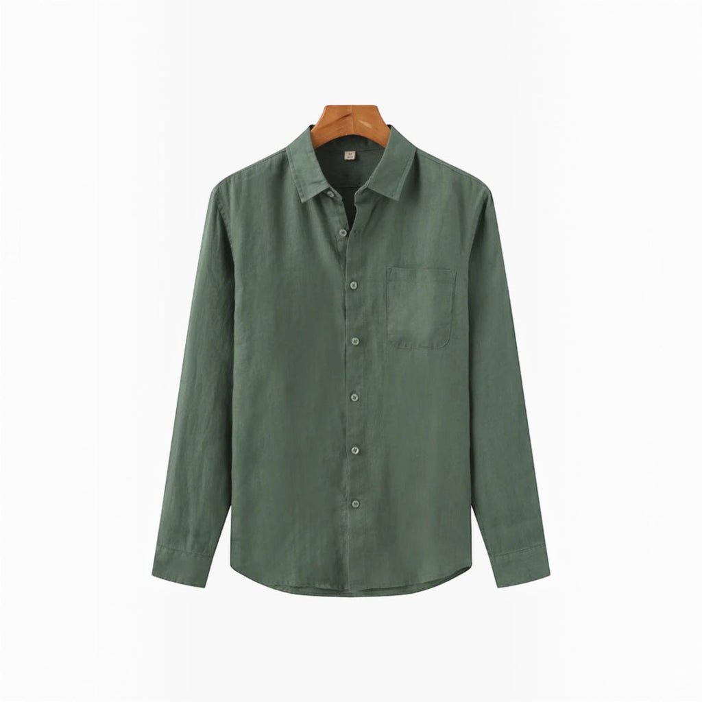 Lewis | Men's Breathable Linen Shirt Everyday Comfort
