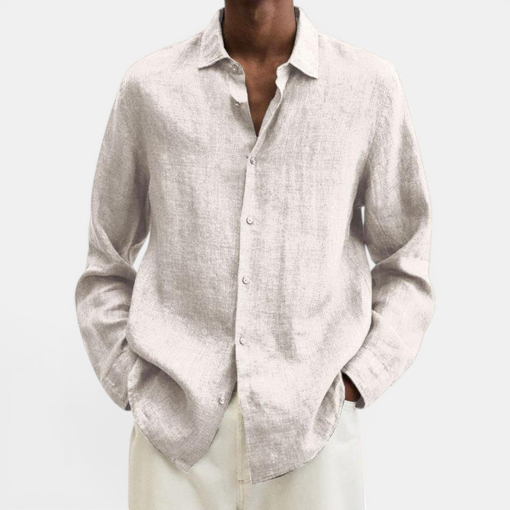 Ben | Men's Lightweight Linen Breathable Button Up Shirt