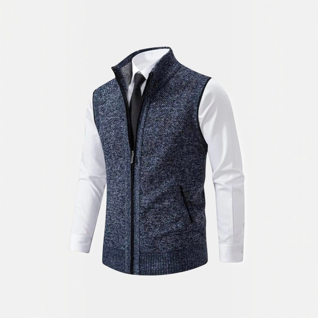 Edmund Lightweight Full Zip Sweater Vest