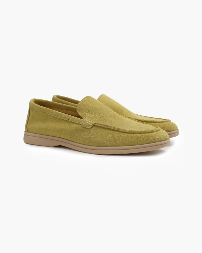 Suede Loafers - Mance Wear Light Green / 4