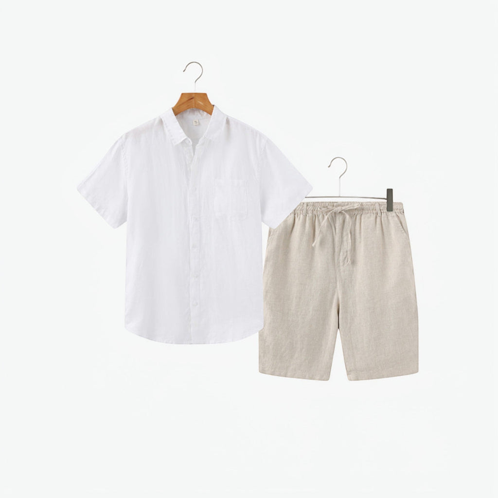 Nathan Linen Shirt & Shorts Set